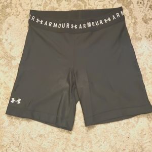 Under armour compression shorts,  size small,  black